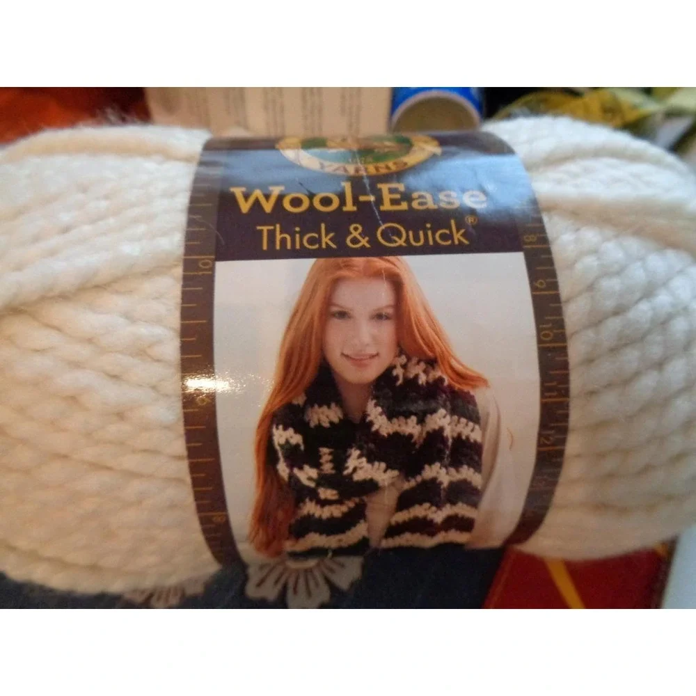 Lion Brand Yarn Wool-Ease 99 Fisherman 4 Full Skeins & More!